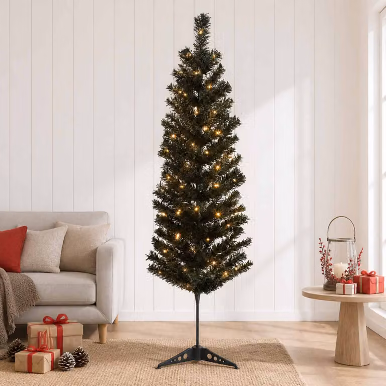 vidaXL Albero di Natale Artificiale Sottile 150 cm 150 LED