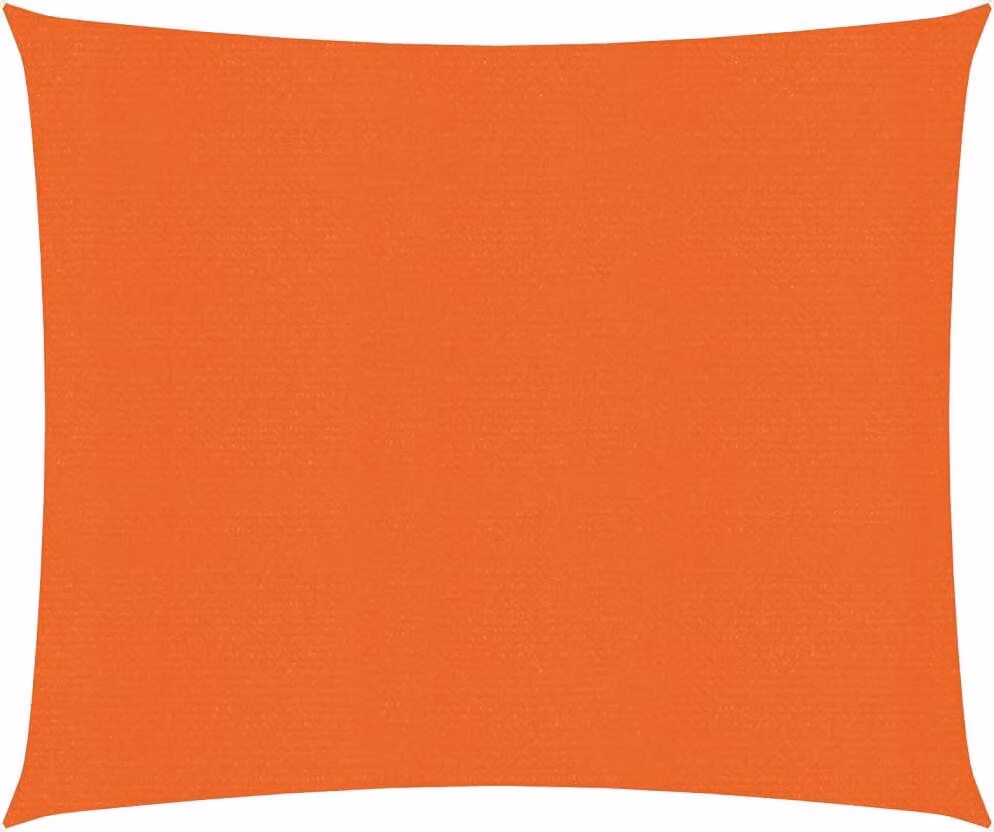 Tenda da sole Living Store, 160 g/m², colore arancione, dimensioni 2,5 x 2,5 metri, realizzata in HDPE