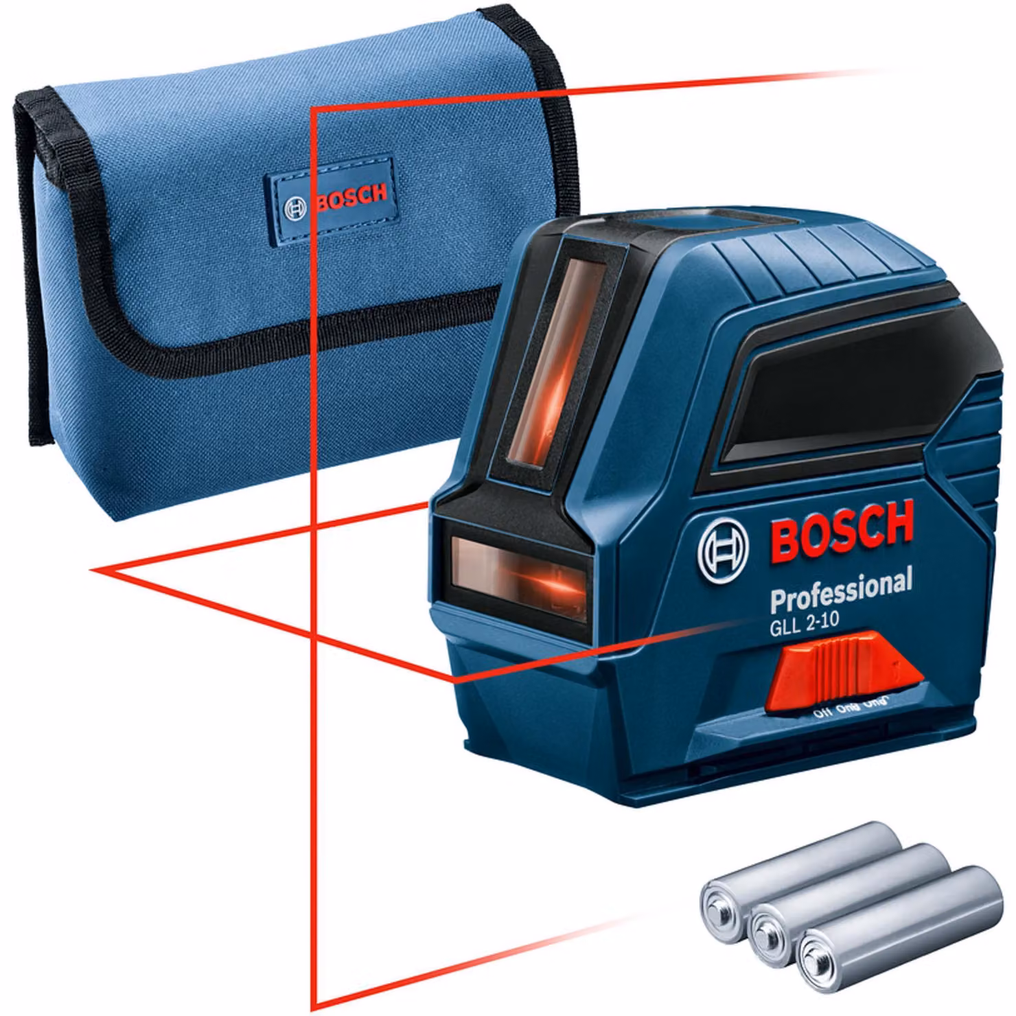 Bosch Professional GLL 2-10 Line Laser - 10 Meter Range - 0601063L00