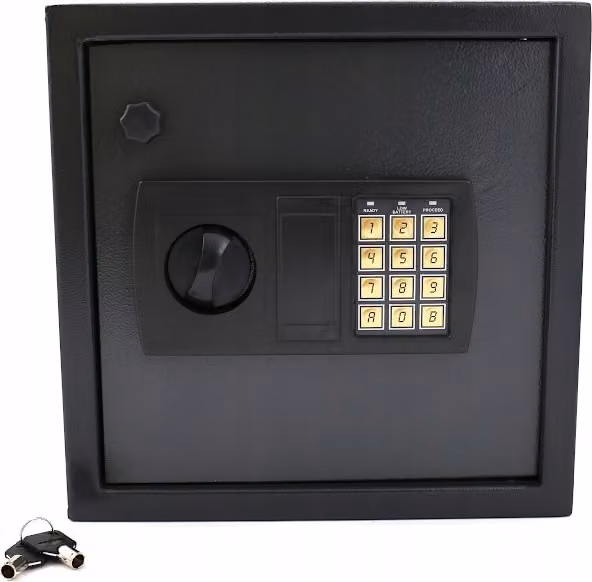 Cassaforte elettronica per chiavi, 24 pezzi, cassetta di sicurezza con serratura.