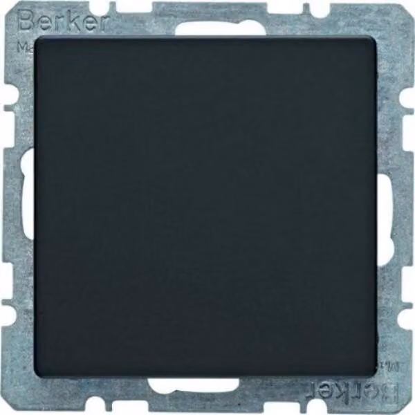 Berker 6710096086 Coperchio cieco con piastra centrale antracite con Berker Q.1/Q.3