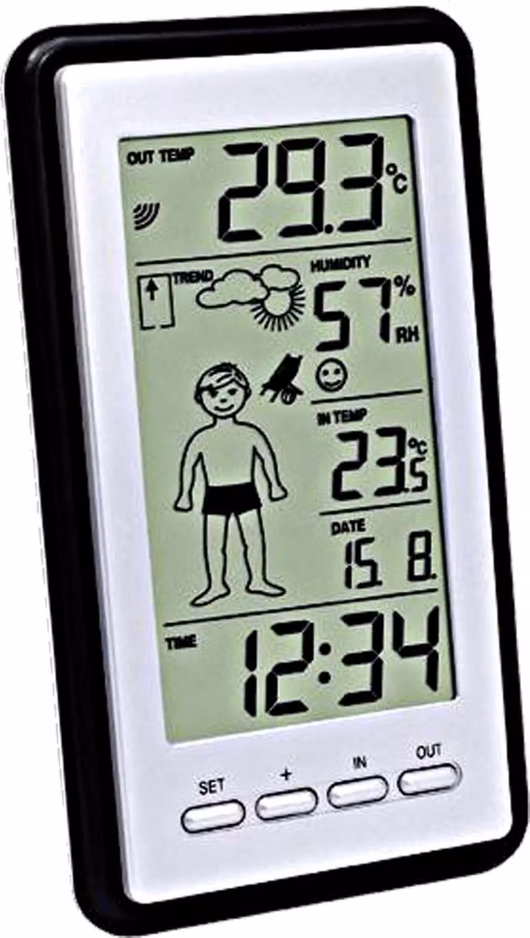 Techno Line WS 9632-IT - Stazione meteorologica - senza fili - grigio, argento