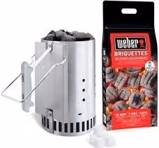 Kit d'accensione per carbone Weber Ciminiera Silver