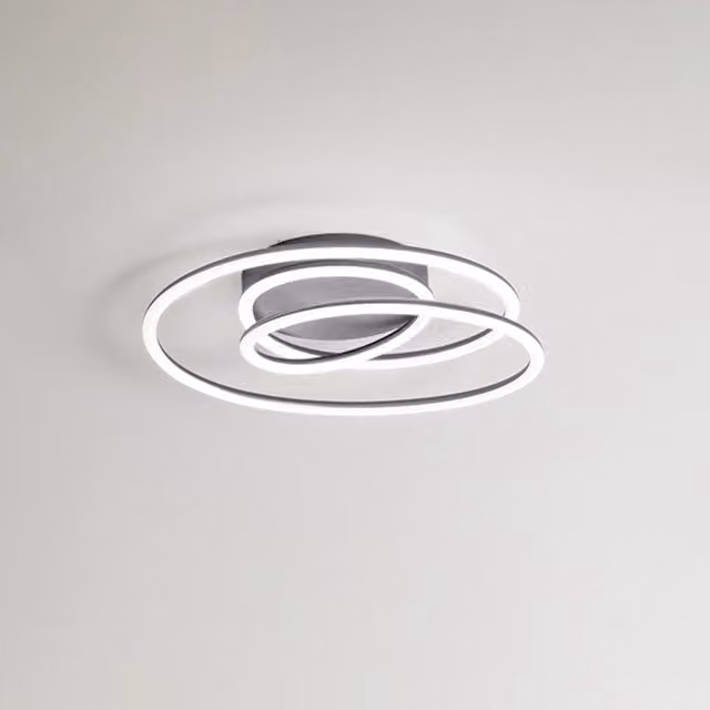 Plafoniera Moderna Spira Metallo Grigio Led 63W Dimmerabile Ip20