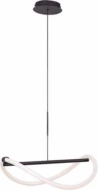 Lampada sospesa LED Rabalux Serena nera con design moderno e regolabile in altezza