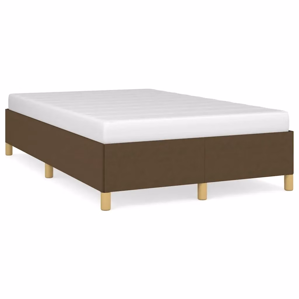 Struttura Letto Giroletto Design Mania in Tessuto Marrone Scuro con Base in Legno e MDF L/P/H: 80 x 200 x 35 cm – 2
