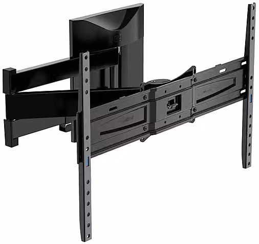 Supporto TV Meliconi Slimstyle Plus 600 SDR per schermi da 50 a 82 pollici, colore nero, VESA 600x400, portata massima 40 kg