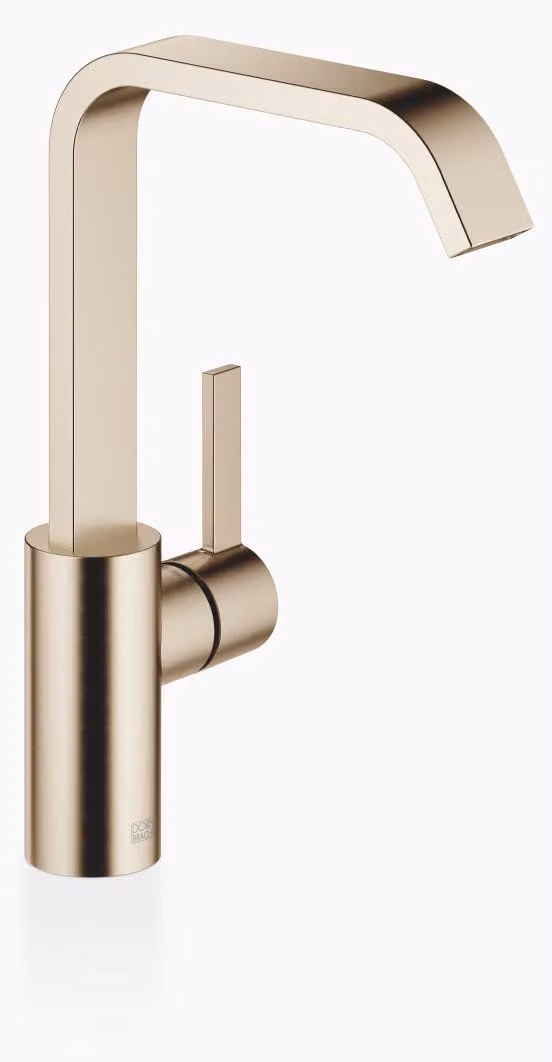 Dornbracht IMO Mitigeur monocommandé pour lavabo avec bec haut, sans garniture d'écoulement, saillie 165mm, 33526671-27, 33526671-27