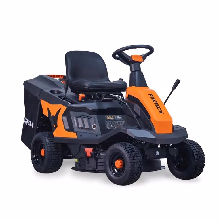 Trattorino Tagliaerba a Benzina FUXTEC FX-RMR66 - Motore 4 Tempi OHV, Larghezza Taglio 65 cm, Cesto 150L, eStart