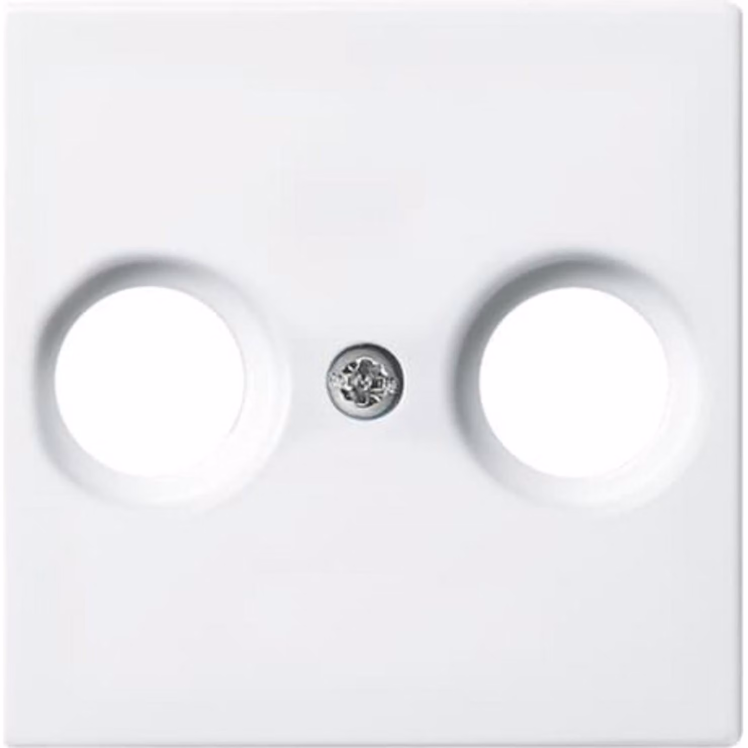 Busch-Jaeger 2531-914 Copripiastra centrale per presa antenna Balance SI bianco alpino