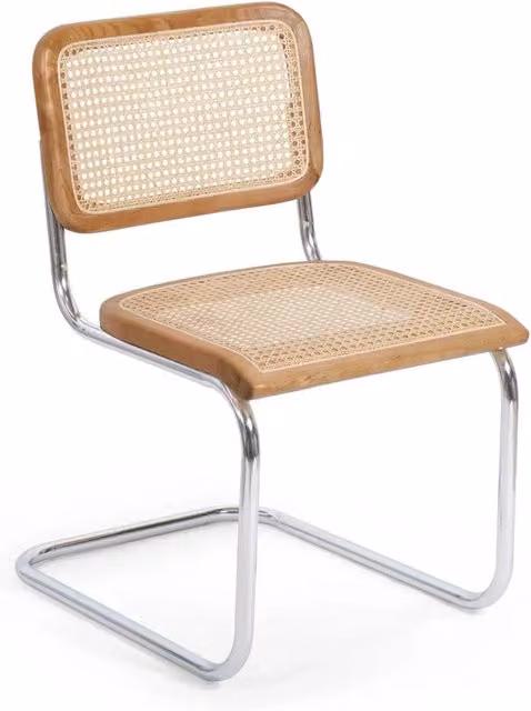 Sedia Webster Casa Thai S.L. in rattan naturale e legno color beige e marrone