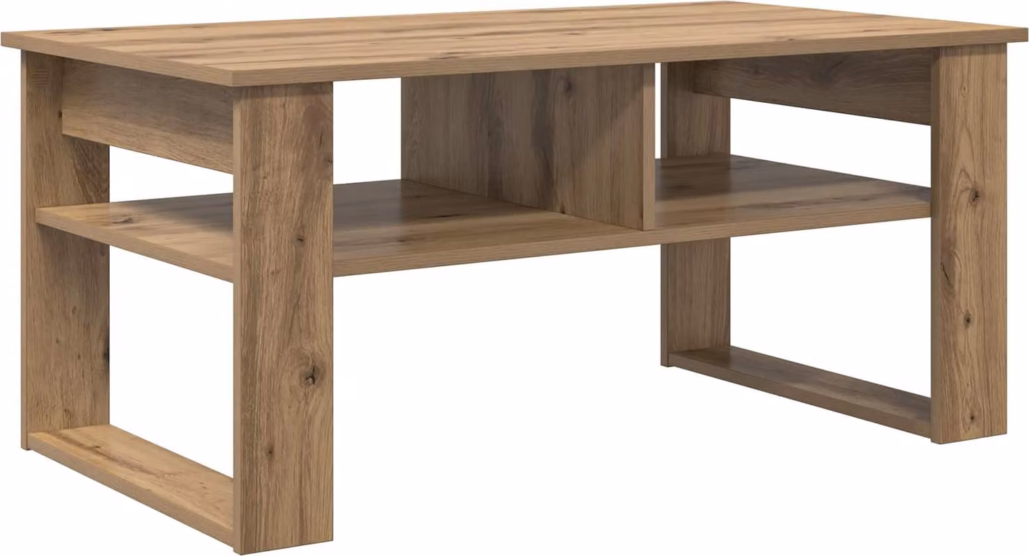 Tavolino da salotto Rovere artigianale 96 x 54 x 44 cm
