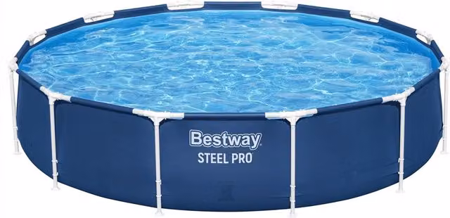 Trade Shop - Piscina Fuori Terra Steel Pro Senza Pompa ø 366 X 76 Cm Rotonda Giardino Estate 56706 -