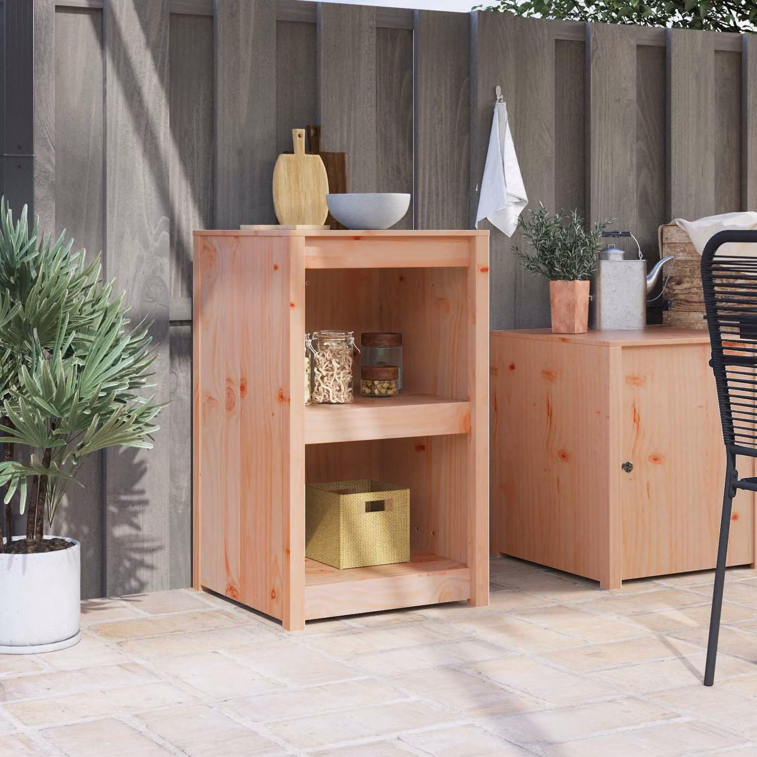 Mobile da cucina vidaXL MEPPEL Rovere Marrone L/P/H: 55 x 55 x 92 cm