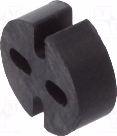 10 distanziatori per LED, lunghezza: 2 mm, colore nero, diametro esterno: 5,1 mm, diametro LED: 5 mm. Codice prodotto: 8GE04V80555. Distanziatore