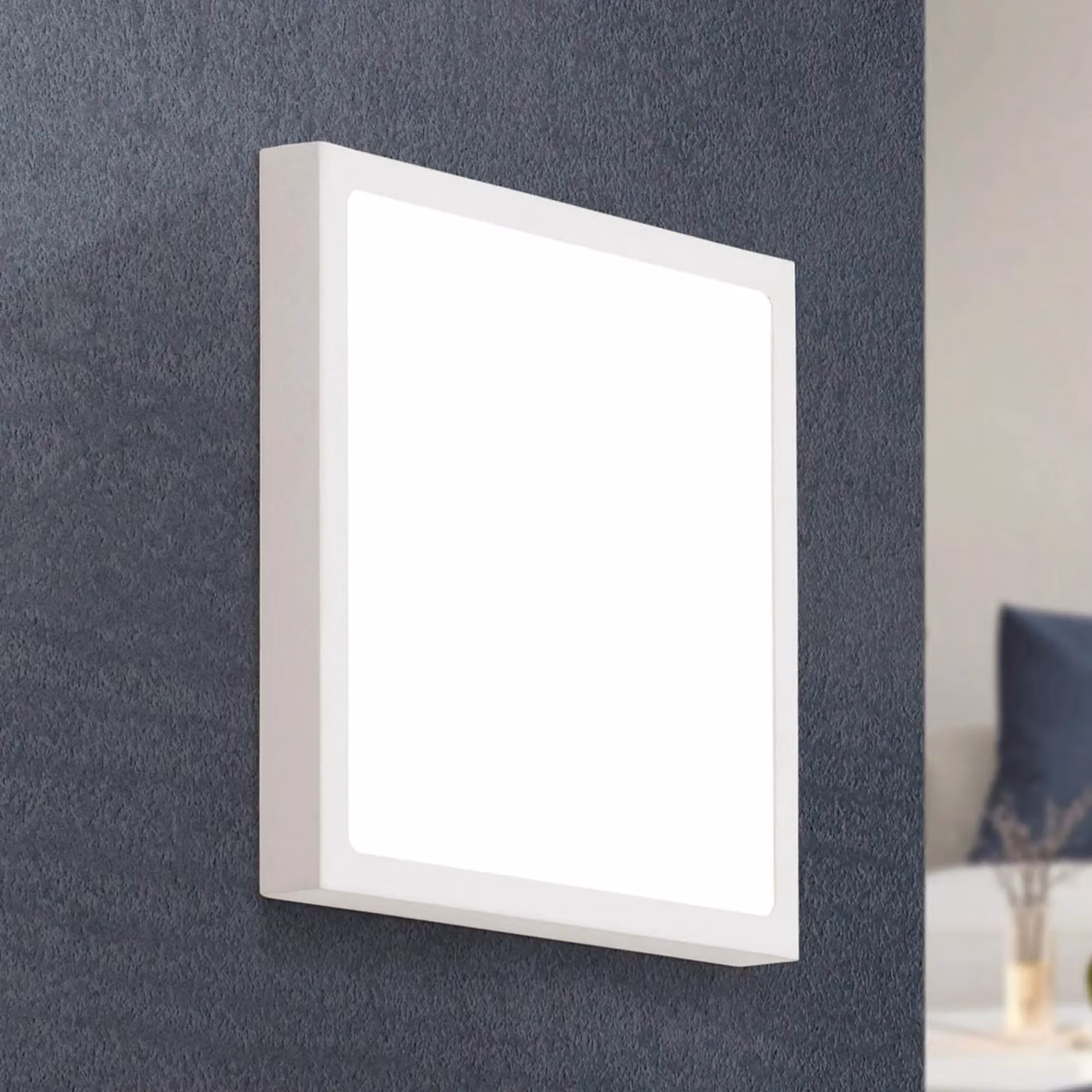 ORION Applique a LED Vika, Bianco / Opale, Soggiorno / Sala da pranzo, Alluminio, Moderno, Plafoniera LED
