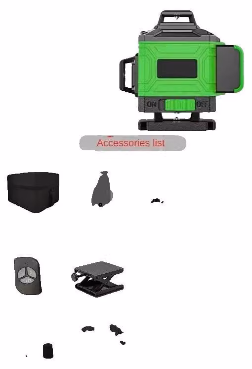 Livella laser, autonivelante, alta precisione, linea verde, 16 linee