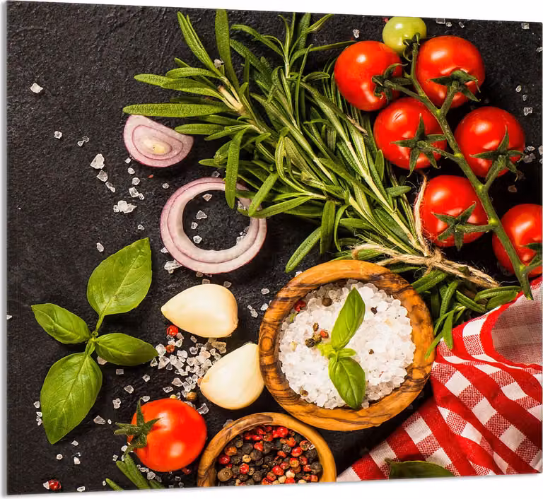 Piatto In Vetro Per La Cucina 65X60 Cibo