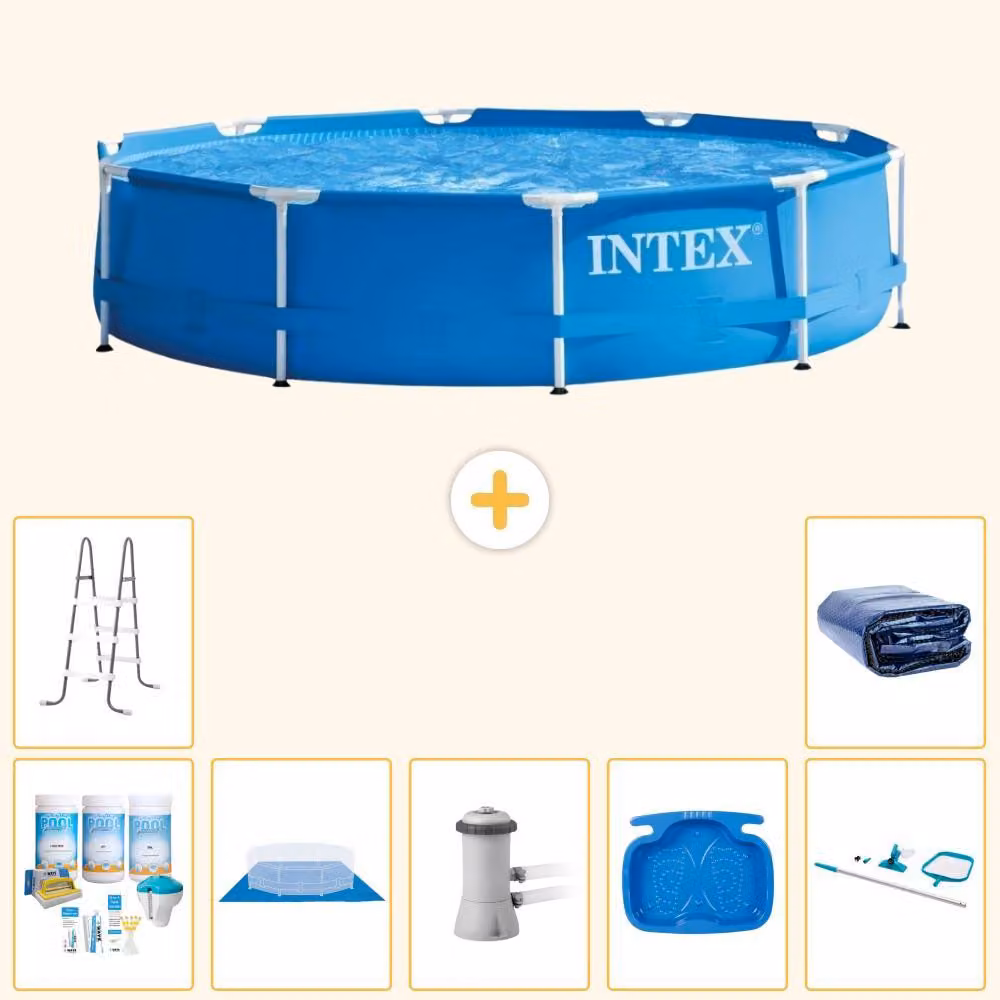 Piscina fuori terra autoportante - 366x76 cm - 8 pezzi - Modello S20445