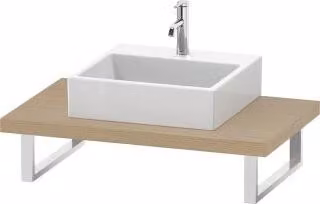 Duravit Console L-Cube 80-200x55cm, 1 AS, spessore 4,5 cm, con Uovo