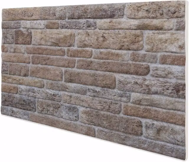 Pannello finta pietra Boston SIGNORBIT in EPS resinato beige con finitura ruvida, L: 100 cm, P: 50 cm, H: 2 cm, confezione da 10 pannelli (5 mq)