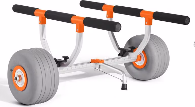 Telaio in alluminio Kajakkar - Capacità di carico: 158 kg - Ruote gonfiabili da 30,5 cm