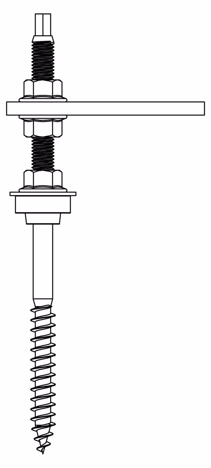 Bullone di sospensione K2 Systems, preassemblato 2000121