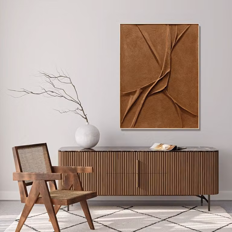 Quadro Leather Agave Quadri