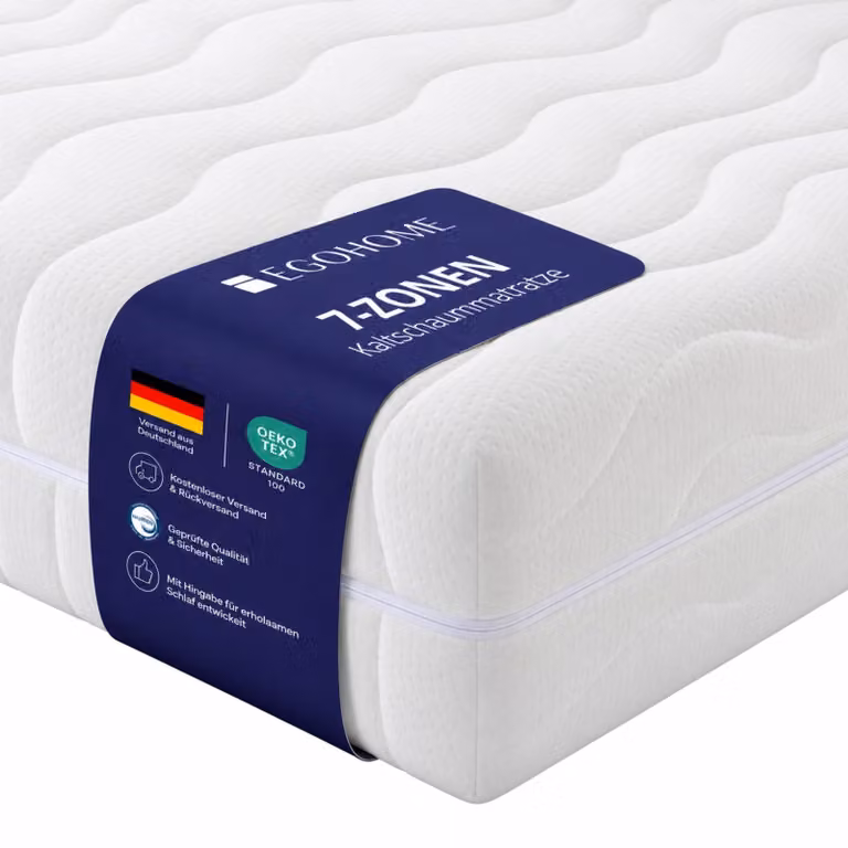 Materasso EGOHOME a 7 zone, 120x200 | H2 & H3 | Materasso in schiuma fredda ergonomico