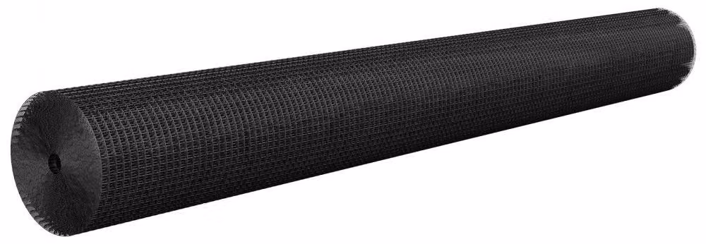 Rullo di rete per recinzione - Altezza 183 cm, lunghezza 15,24 metri - Acciaio zincato, rivestito in vinile nero