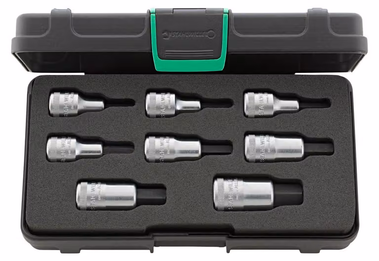 Set di bussole esagonali Stahlwille 1/2" doppio esagono 8 pz. 91331216