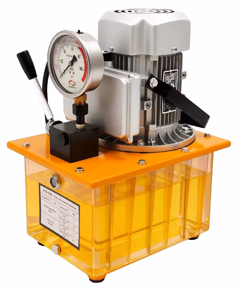 Pompa idraulica, potenza 750W, capacità olio 7 litri, colore giallo