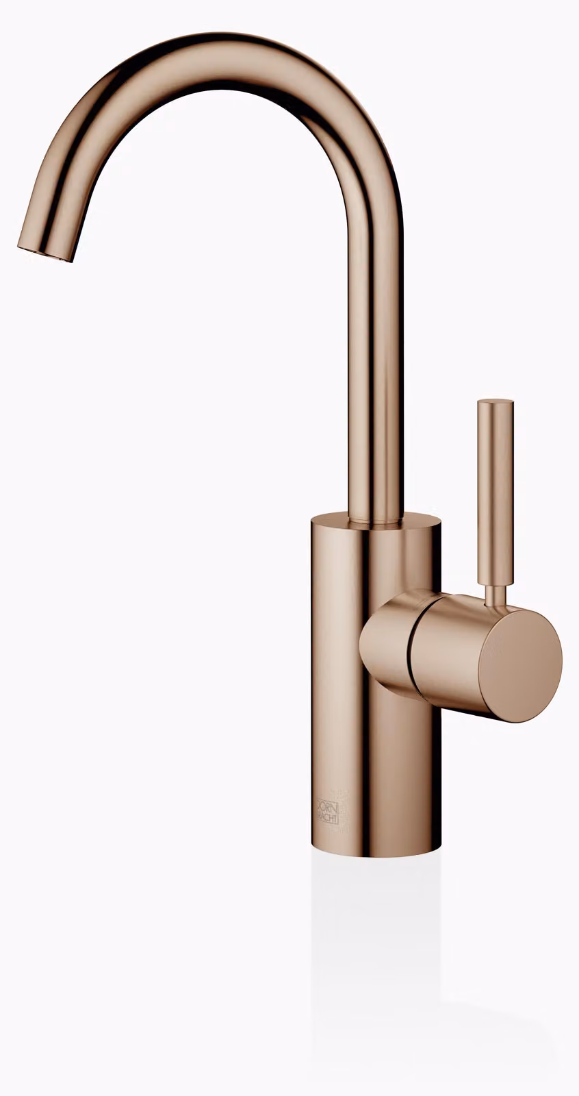 Dornbracht META Mitigeur monocommandé pour lavabos sans vidage, saillie 123mm, bec orientable 360, 33525661-42, 33525661-42