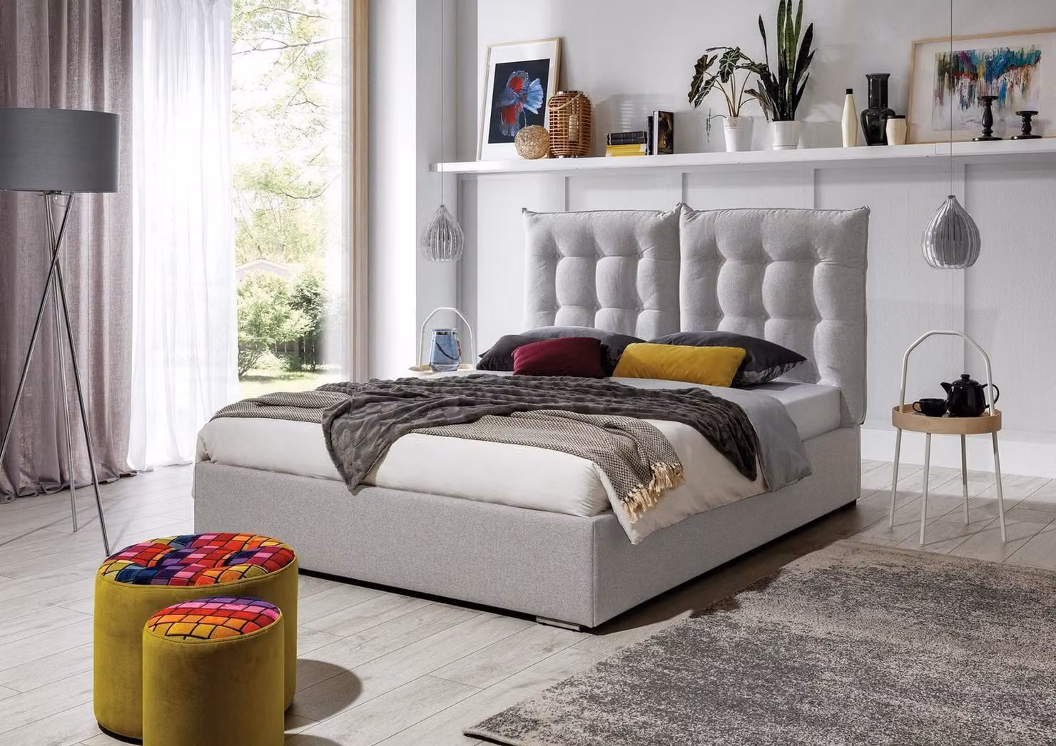 Design Polster Englisches Doppelbett Betten Chesterfield Luxus 140/160/180x200