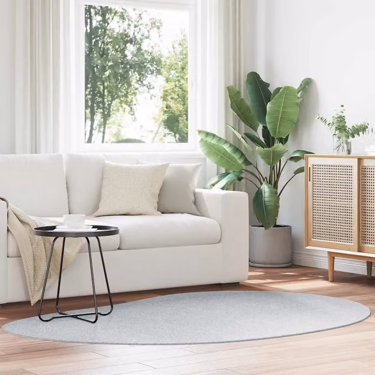 Tappeto vidaXL HUARTE Grigio in Poliestere, L 140 cm x P 200 cm