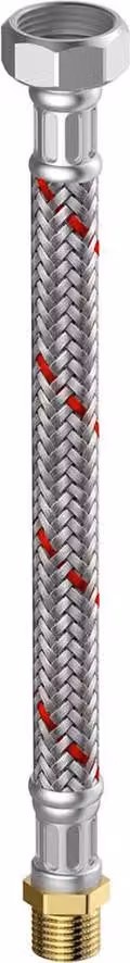 Flamco Meiflex tubo armato M4325.1134.50 1" x 1" IG/AG, 25 x 500 mm, acciaio inox, riscaldamento/condizionamento