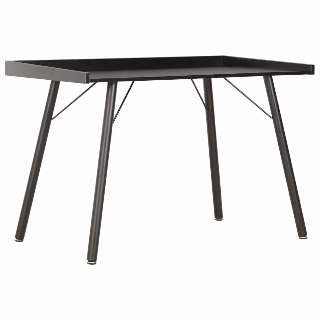 vidaXL Scrivania nera 90×50×79 cm