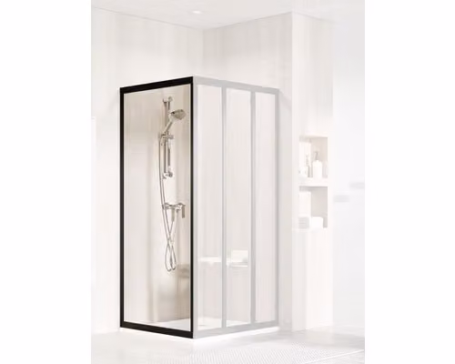 Schermo doccia per porta doccia RAVAK Supernova APSS-80 198 nero+trasparente 940403R2Z1