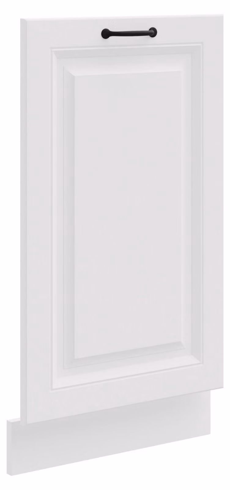 Pannello frontale per lavastoviglie da 45 cm a incasso totale, modello Stilo, colore bianco, stile country