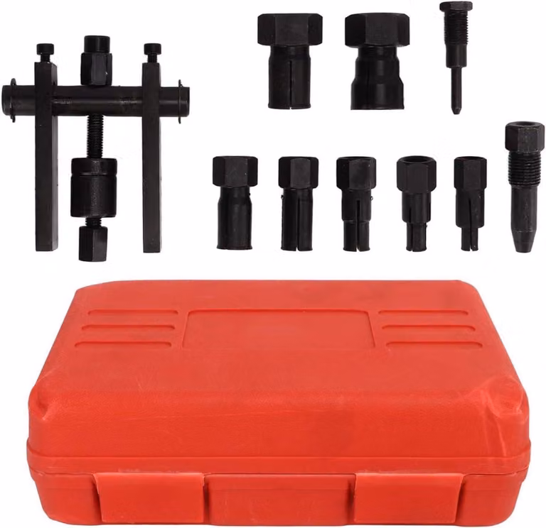 Set di estrattori per cuscinetti ad innesto cieco, completo di estrattore per guarnizioni e set di 10 pezzi con inserti guida per estrattori di cuscinetti interni