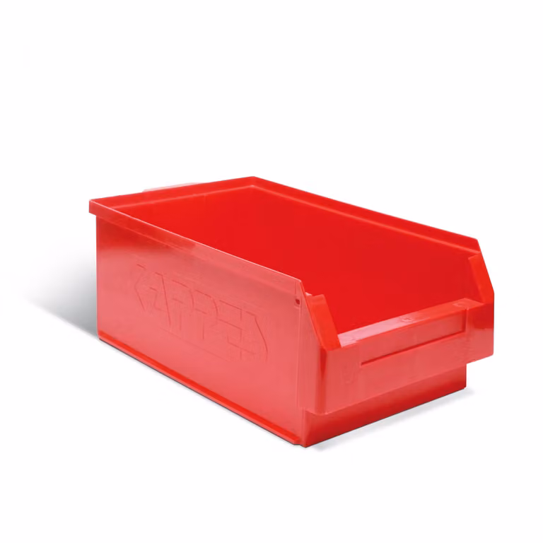 Scatola Protaurus aperta misura 2 in rosso 500x300x200 mm