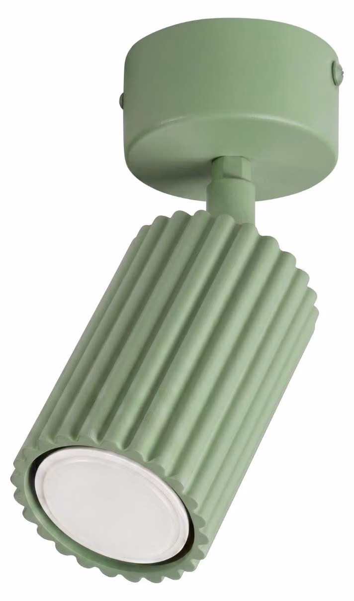 Plafoniera KARBON 1 salvia 1xGU10 10W alluminio 18x7x7cm Sollux Lighting