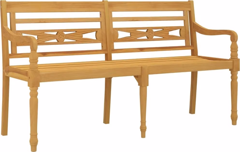 Panchina Batavia 150 cm in Legno Massello di Teak