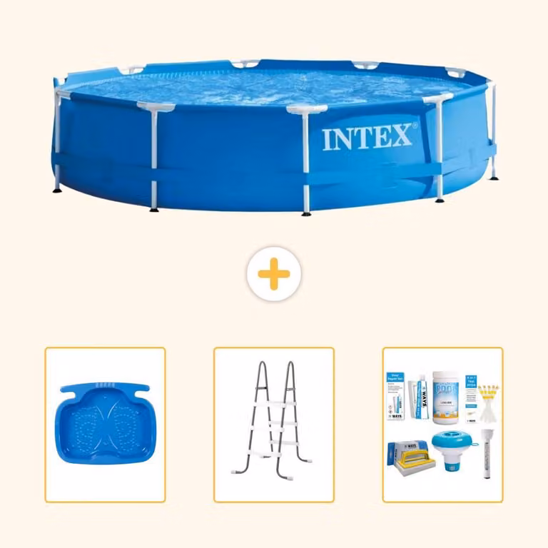 Piscina autoportante rettangolare - 366x76 cm - 4 pezzi - Modello S22460