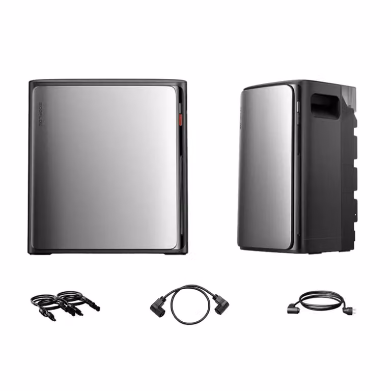 Powerness® Impianto fotovoltaico da balcone con accumulatore 5,76 kWh EcoFlow STREAM Ultra X con Stream AC Pro per impianto fotovoltaico da balcone, 4 ingressi solari MPPT