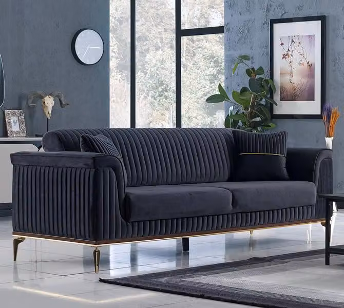 Sofa Dreisitzer Polstercouch Couch Sitzmöbel Polster Möbel Polstermöbel
