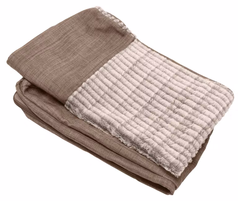 Copertura di ricambio per cuccia per cani Furhaven, realizzata in ecopelliccia e tessuto resistente, stile divano