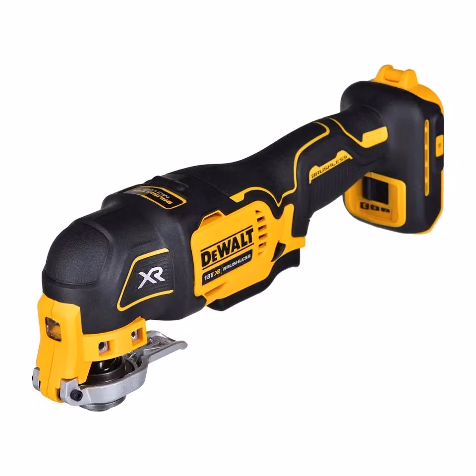Multitool DeWalt DCS356N 18V nero e giallo con lama a tuffo, tampone abrasivo e adattatore – 2