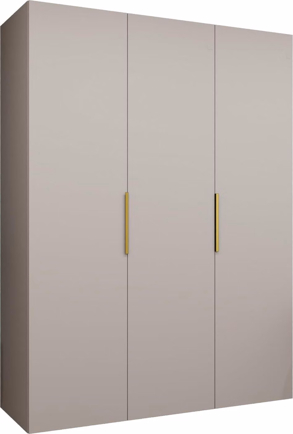MEBLE KRYSPOL, armadio, armadio 150 cmx202x52, cashmere, oro