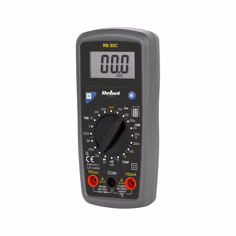 Multimetro digitale tascabile Rebel MIE-RB-30C, grigio